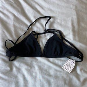 NWT Jolyn Black Triangle Bikini Top